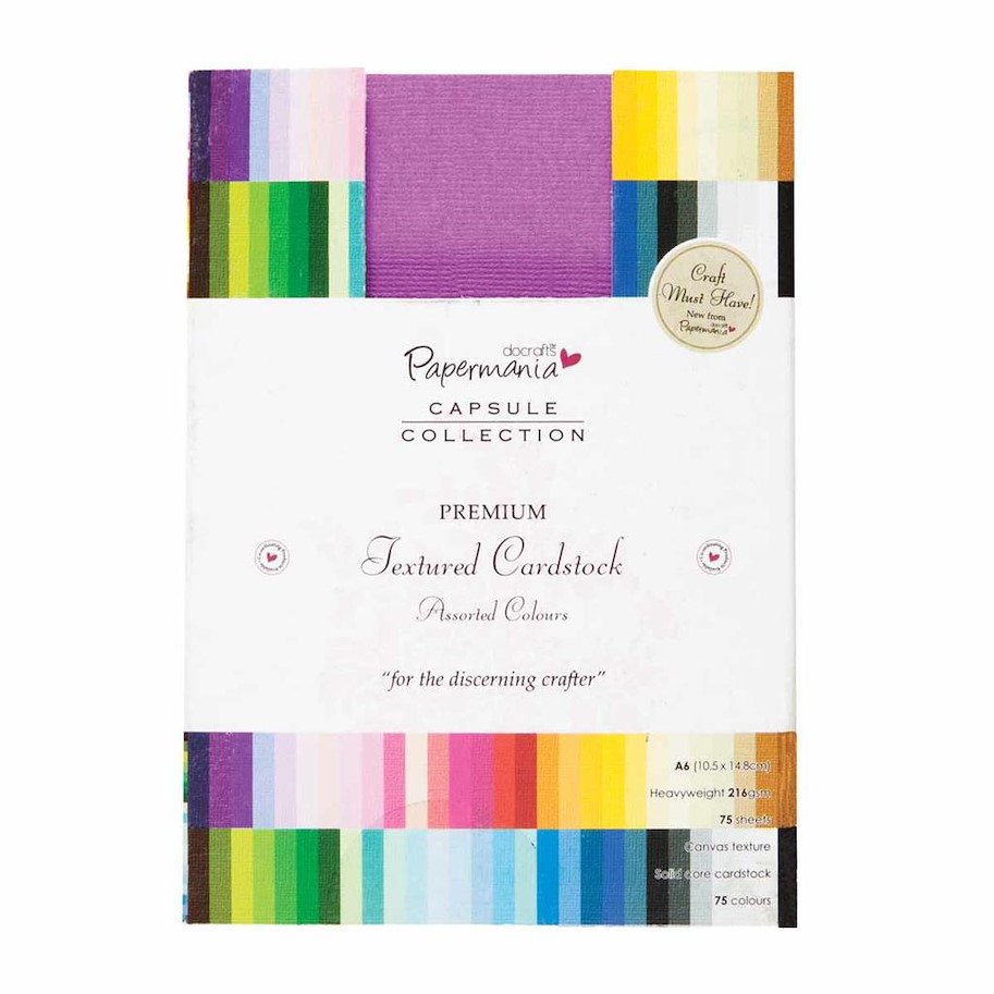 Papermania A6 textured Premium Cardstock Colossal