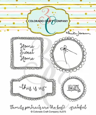 Colorado Craft Company-Clear Stamp-This Is Us Frames