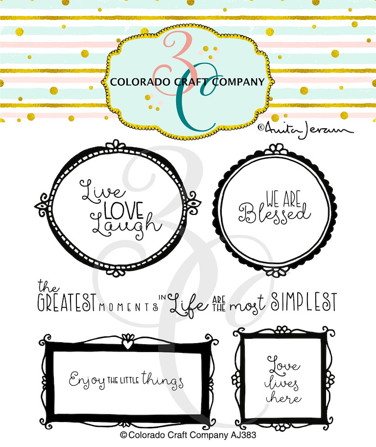 Colorado Craft Company-Clear Stamp-Wall Words