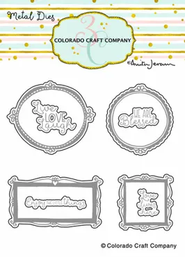 Colorado Craft Company-Set-Dies and Clear Stamp-Wall Words