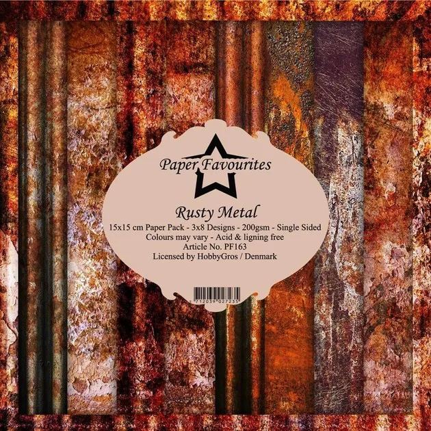 Paper Favourites Rusty Metal 6x6 Inch Paper Pack 