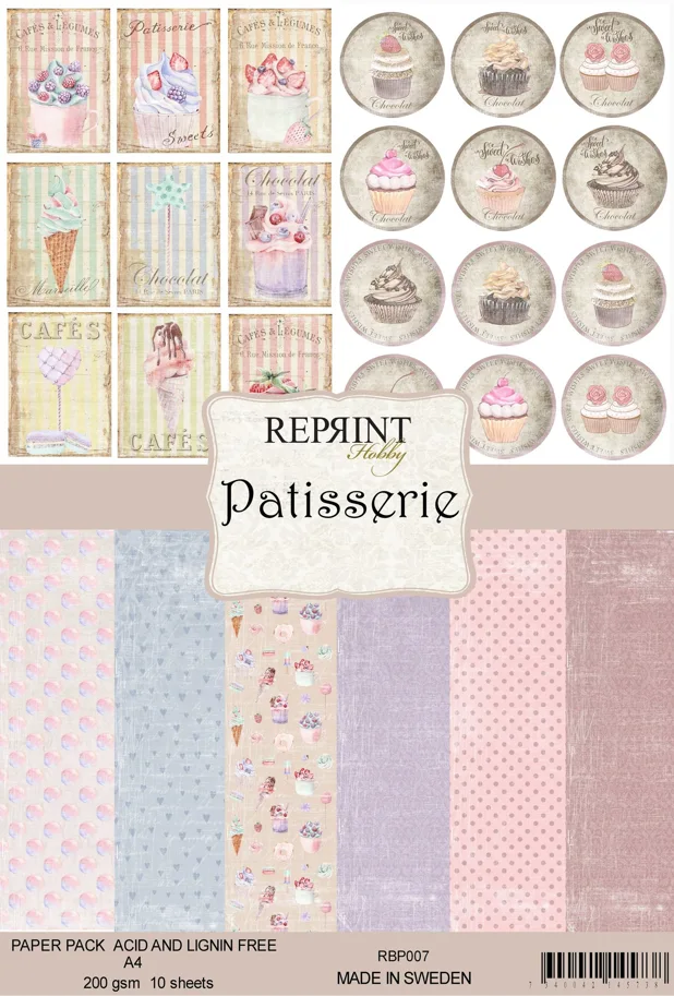 Reprint Patisserie Collection A4 Paper Pack