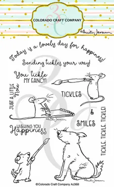 Colorado Craft Company-Set-Dies and Clear Stamp~WishingYou Happiness