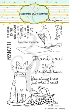 Colorado Craft Company-Set-Thank You Kindly Dies and Clear Stamp Thank You Kindly