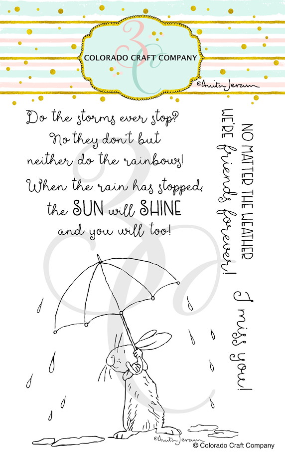 Colorado Craft Company-Clear Stamp-All Weather Friend