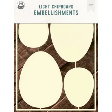 P13-LIGHT CHIPBOARD DECO BASE EASTER EGGS