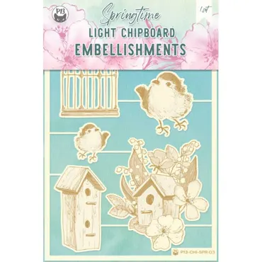 P13-LIGHT CHIPBOARD EMBELLISHMENTS SPRINGTIME 03