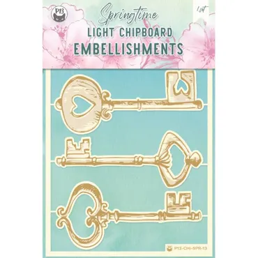 P13-LIGHT CHIPBOARD EMBELISHMENTS SPRINGTIME 13