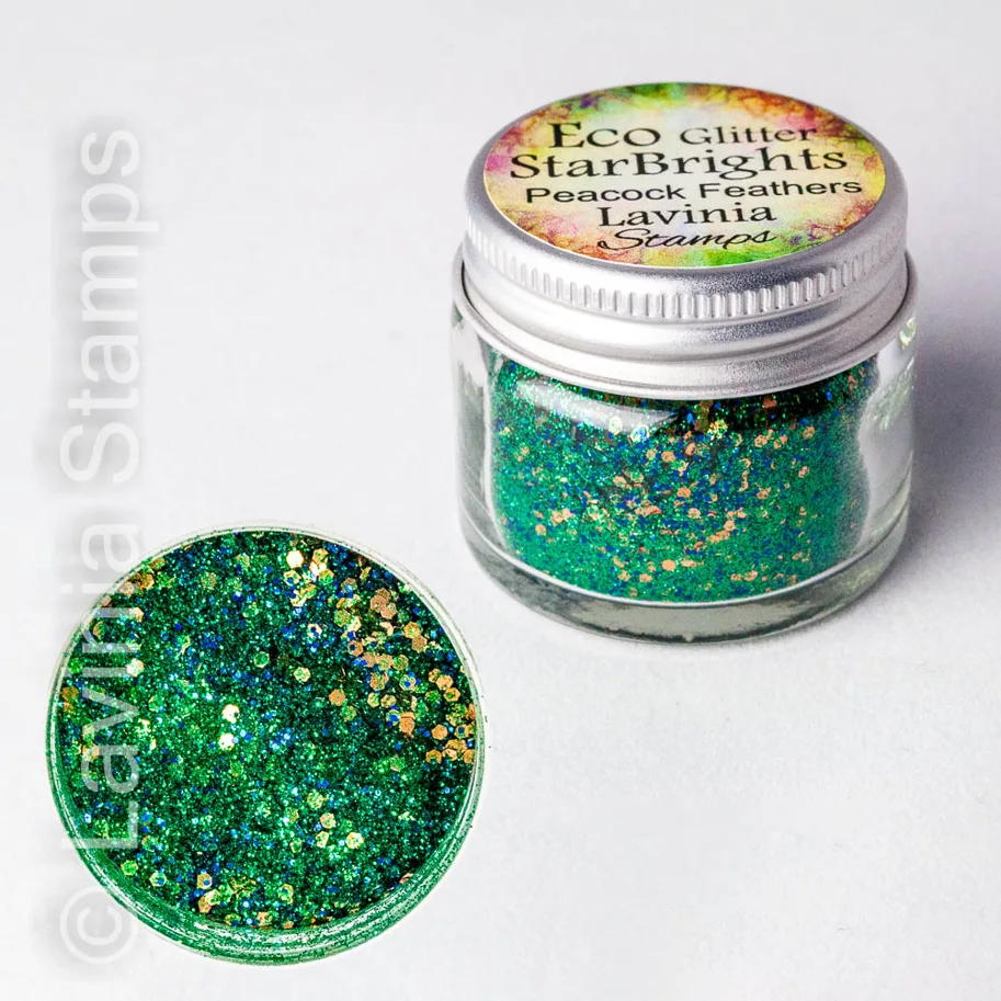 Lavinia Stamps-StarBrights Eco Glitter-Peacock Feathers