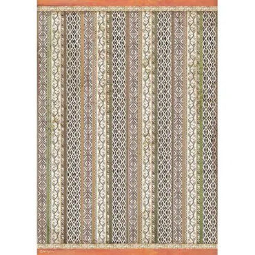 Stamperia Rice Paper A3 Amazonia Tribal Texture