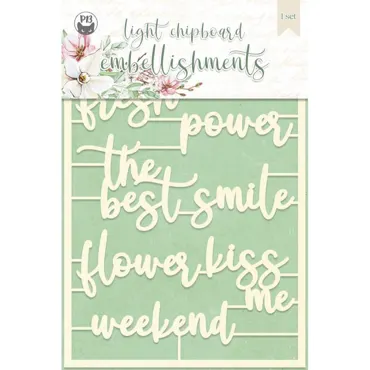 P13-LIGHT CHIPBOARD EMBELLISHMENTS THE FOUR SEASONS - SPRING 06