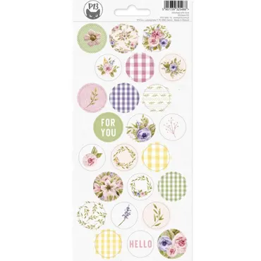 P13-STICKER SHEET STITCHED WITH LOVE 03, 10,5 X 23CM