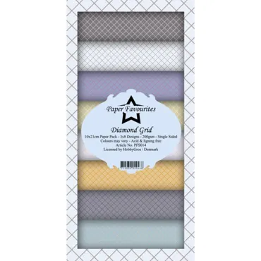 Paper Favourites Diamond Grid Slim Paper Pack