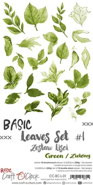CRAFT O'CLOCK - BASIC - LEAVES - SET 01 - EXTRAS SET