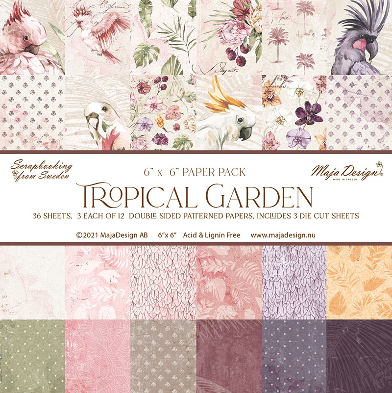 Maja Design - Tropical Garden - 6x6" Collection Pack