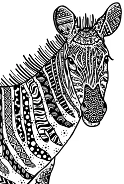 Crafty Individuals Happy Zebra Unmounted Rubber Stamps