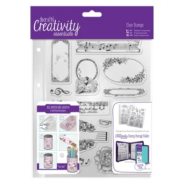 Docrafts A5 Clear Stamp Set (14PCS) - Musicality