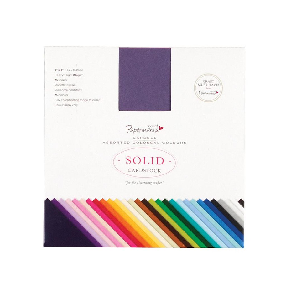 Docrafts 6 X 6" Solid Premium Cardstock Colossal 