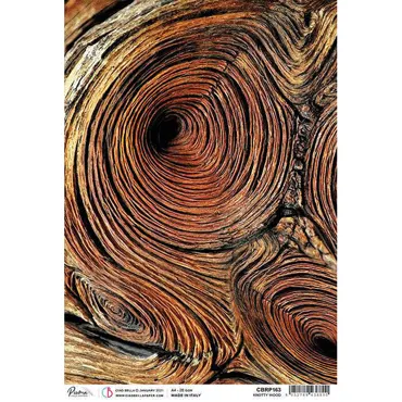 CIAO BELLA RICE PAPER A4 KNOTTY WOOD