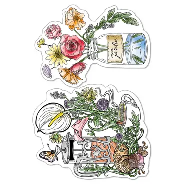 CIAO BELLA - CLEAR STAMP SET 4"X6" THÉ ET MON FLEURS