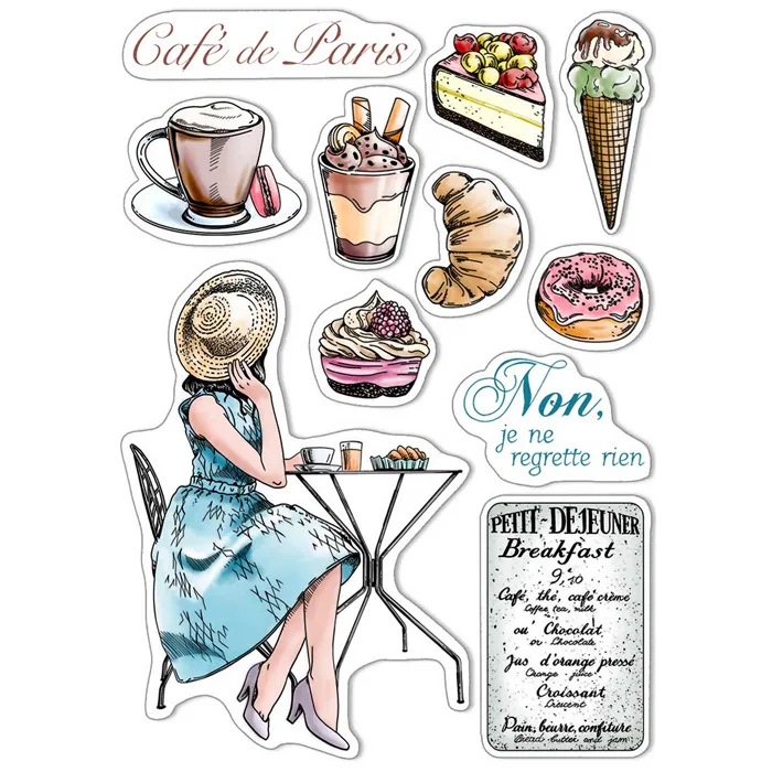 CIAO BELLA - CLEAR STAMP SET 6"X8" LA BOULANGERIE