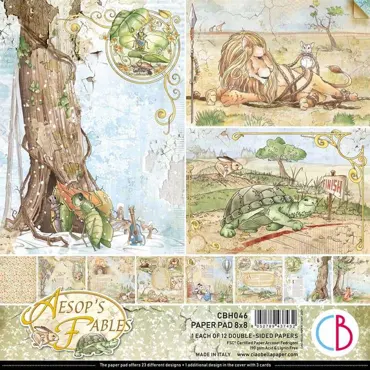 CIAO BELLA - AESOP'S FABLES PAPER PAD 8"X8" 12/PKG