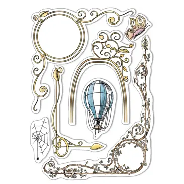 CIAO BELLA - CLEAR STAMP SET 6"X8" AESOP'S FABLES FRAMES