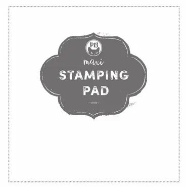 P13-MAXI STAMPING PAD - WHITE, 12X12"