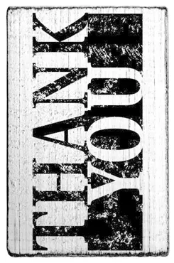 Colop Thank You Vintage Rubber Stamps