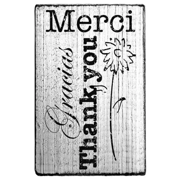 Colop Merci Gracias Thank you Vintage Rubber Stamps
