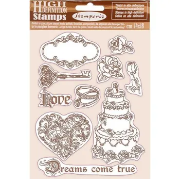 Stamperia Natural Rubber Stamp Sleeping Beauty Dreams Came True