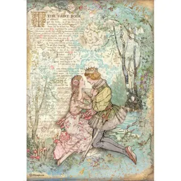 Stamperia Rice Paper A4 Sleeping Beauty Lovers