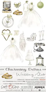 CRAFT O'CLOCK - CHARMING EXTRAS - 01 - WEDDING - PREMIUM EXTRAS SET