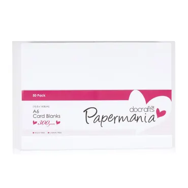 Papermania Cards & Envelopes A6 White (50pk)