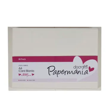 Papermania Cards & Envelopes A6 Cream (50pk)