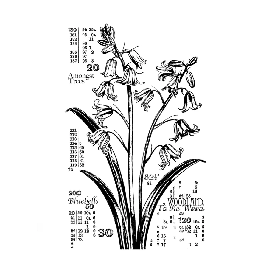 Crafty Individuals Counting Bluebells Unmounted Rubber Stamps 