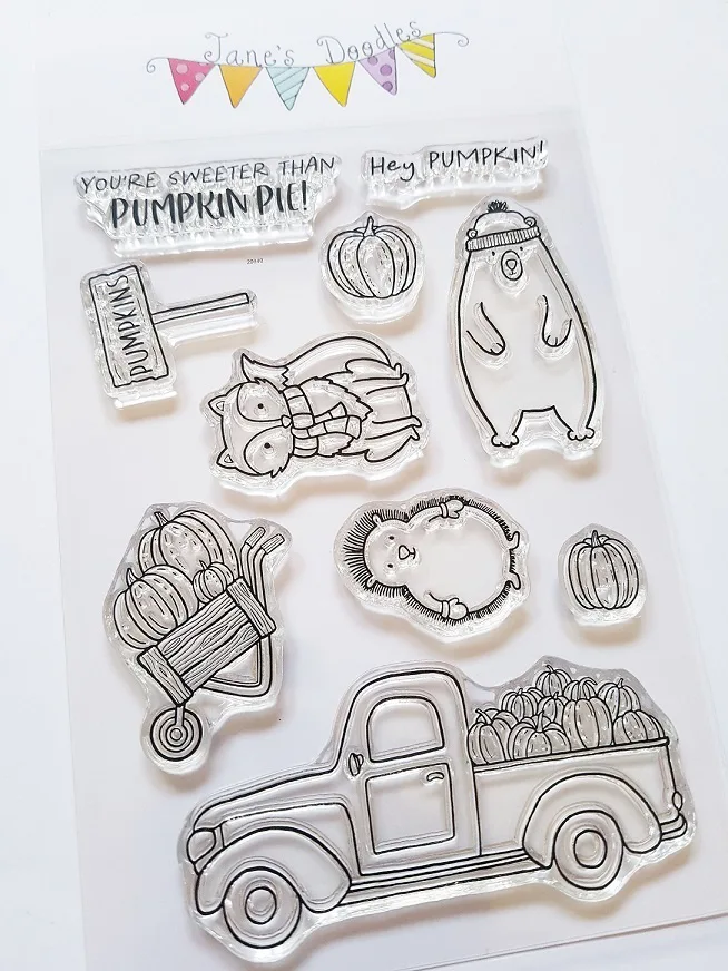 Jane's Doodles Pumpkin Patch Clear Stamps