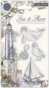 Craft Consortium Sea & Shore Shore Clear Stamps