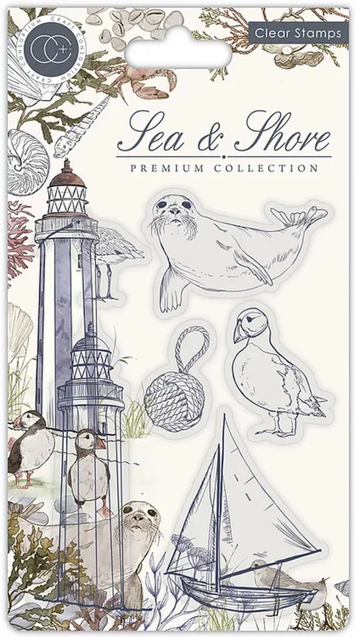 Craft Consortium Sea & Shore Shore Clear Stamps