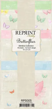 Reprint Butterflies Slimline Paper Pack