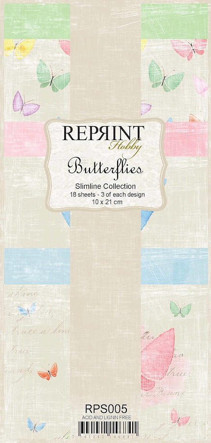 Reprint Butterflies Slimline Paper Pack