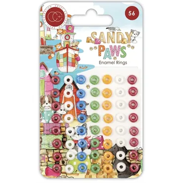 Craft Consortium Sandy Paws Enamel Rings