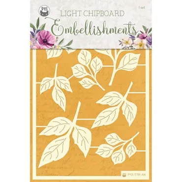 P13 - LIGHT CHIPBOARD EMBELLISHMENTS TIME TO RELAX 01, 7PCS
