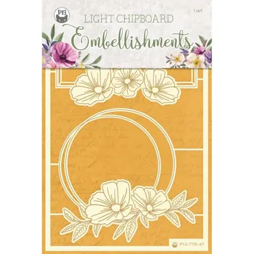 P13 - LIGHT CHIPBOARD EMBELLISHMENTS TIME TO RELAX 04, 2PCS