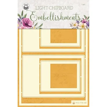 P13 - LIGHT CHIPBOARD EMBELLISHMENTS TIME TO RELAX 05, 4PCS