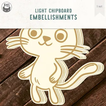 P13 - BANNER HAPPY HALLOWEEN - CAT, 6X6", 5PCS