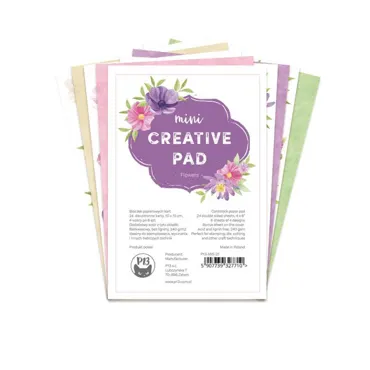 P13 - MINI CREATIVE PAD - FLOWERS, 6X4"