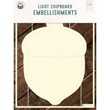 P13-LIGHT CHIPBOARD DECO BASE ACORN, 6X8"