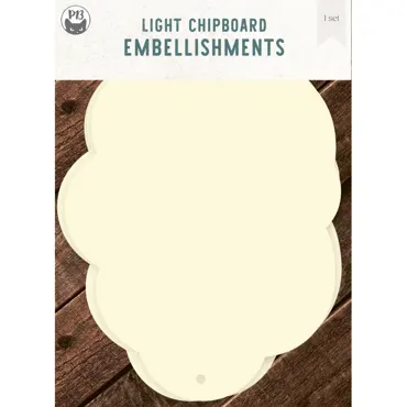 P13-LIGHT CHIPBOARD ALBUM BASE CLOUD, 6X8"