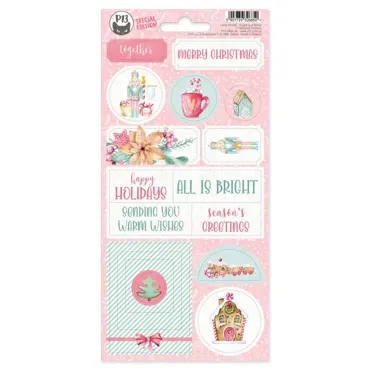 P13-CHIPBOARD STICKER SHEET SUGAR AND SPICE 02, 10,5X22CM